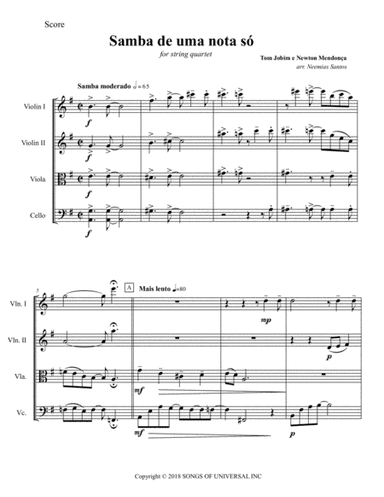 Samba De Uma Nota So (arr. Neemias Silva Santos)