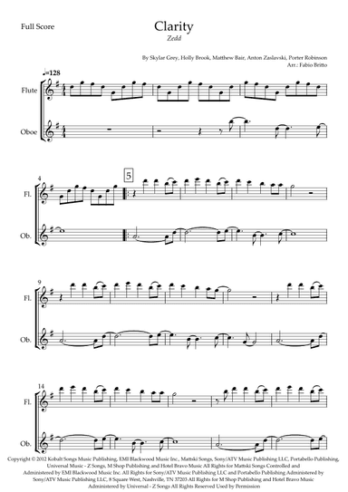 Clarity (arr. Fabio Britto)