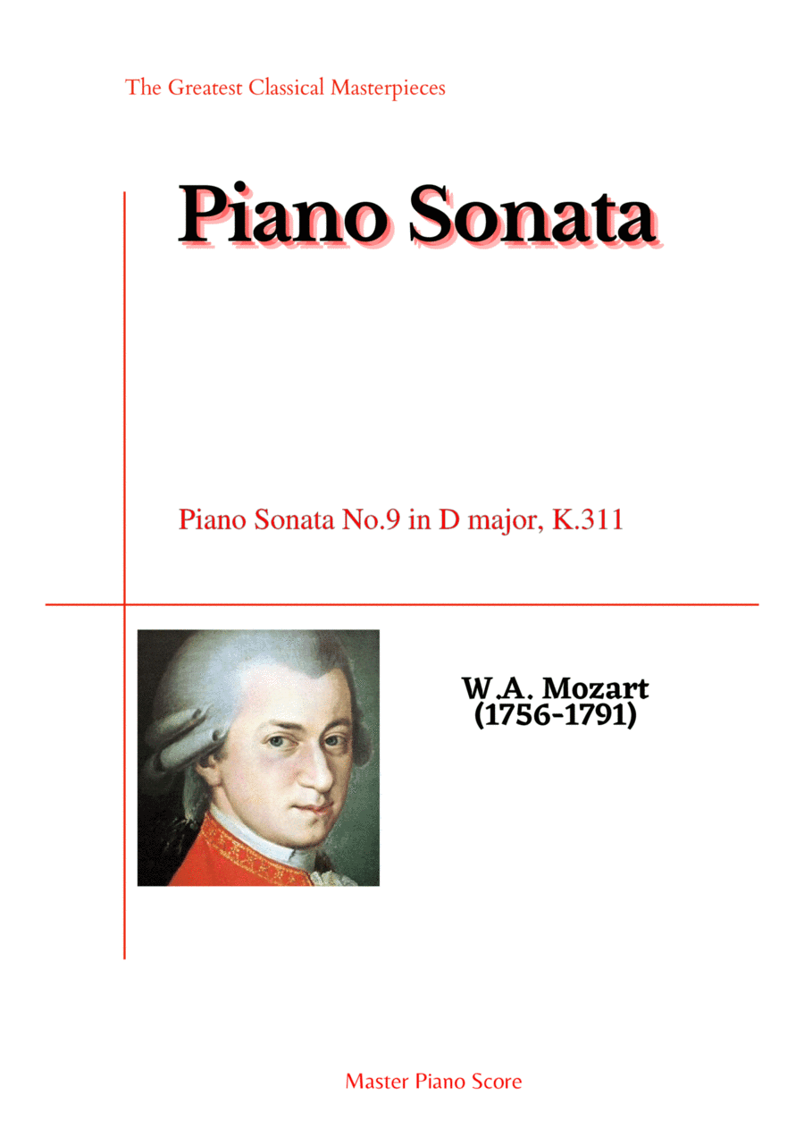 Mozart-Piano Sonata No.9 in D major, K.311 (arr. MPS)