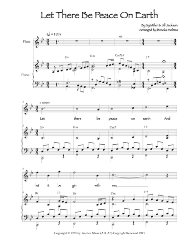 Let There Be Peace On Earth (arr. Brooks Holmes)
