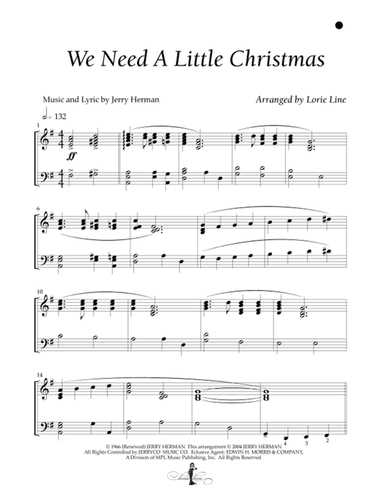 We Need A Little Christmas (arr. Lorie Line)