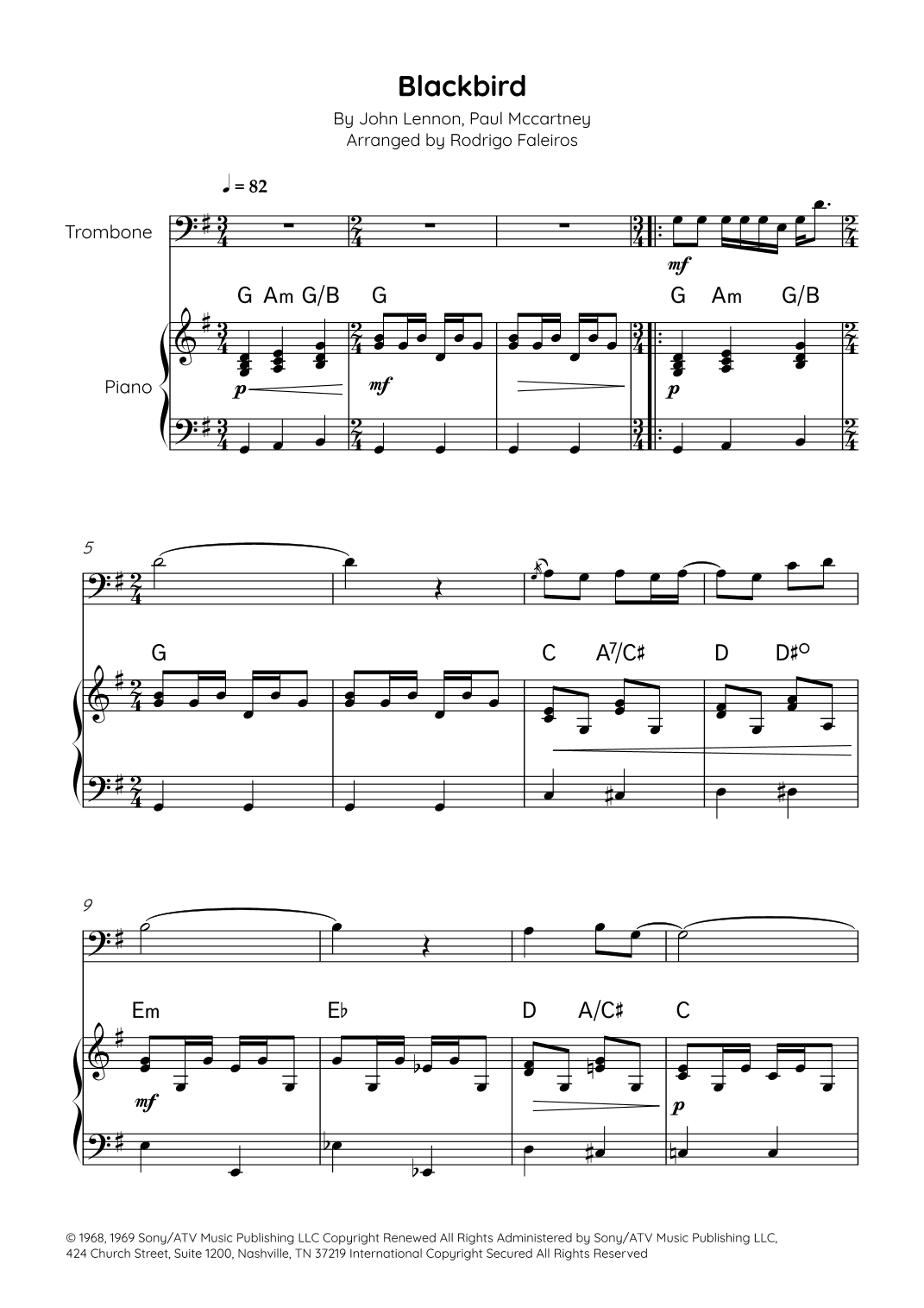 Blackbird (arr. Rodrigo Faleiros)