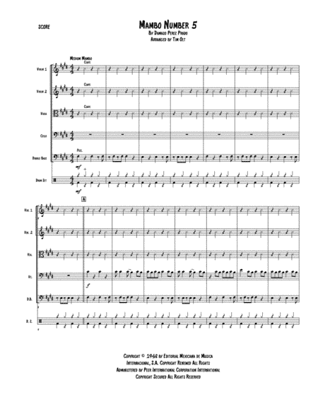 Mambo #5 (arr. Tim Olt)