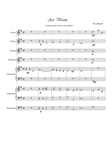 Ave Verum in G (arr. Ester Alessandrini)