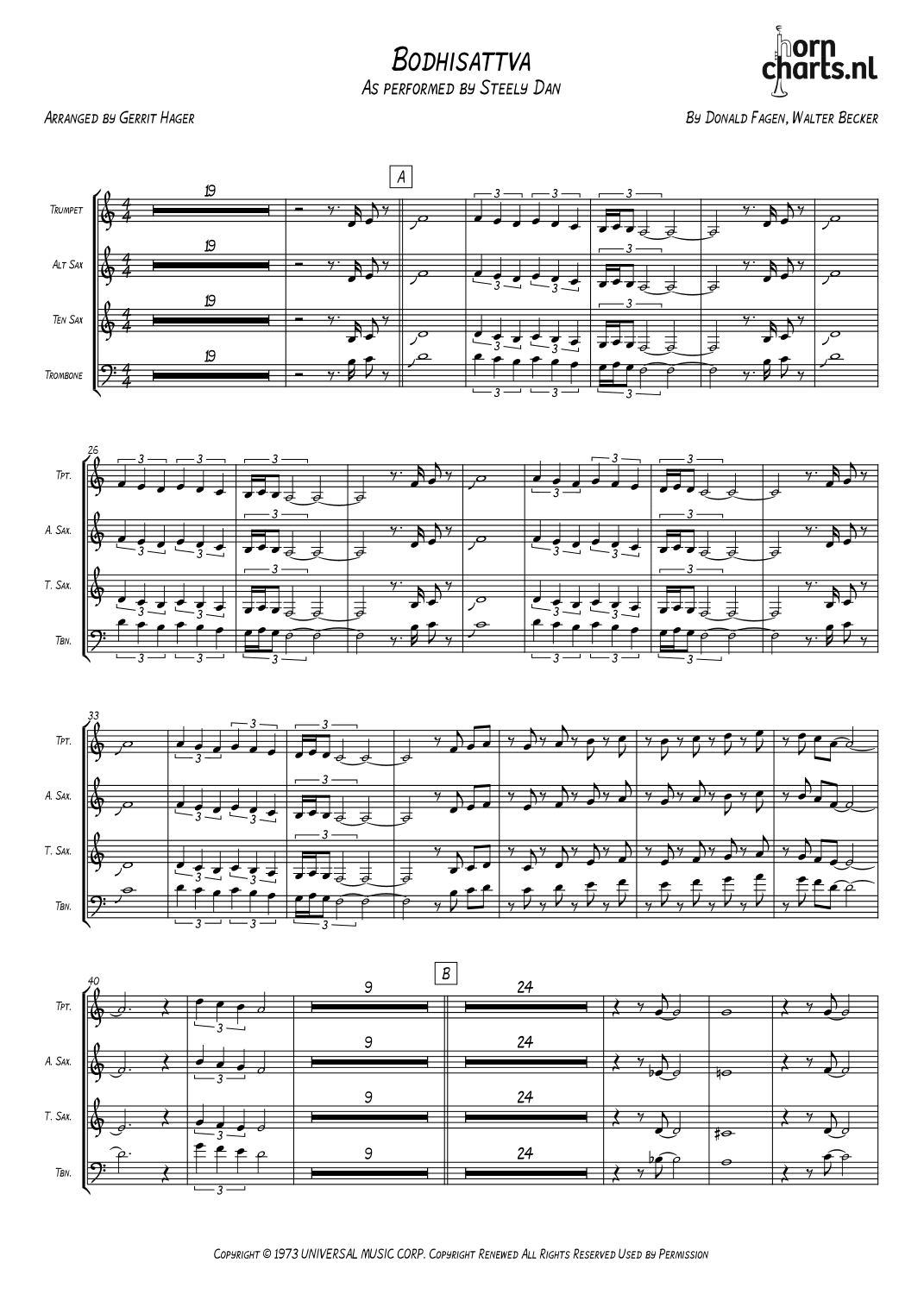 Bodhisattva (arr. Gerrit Hager)