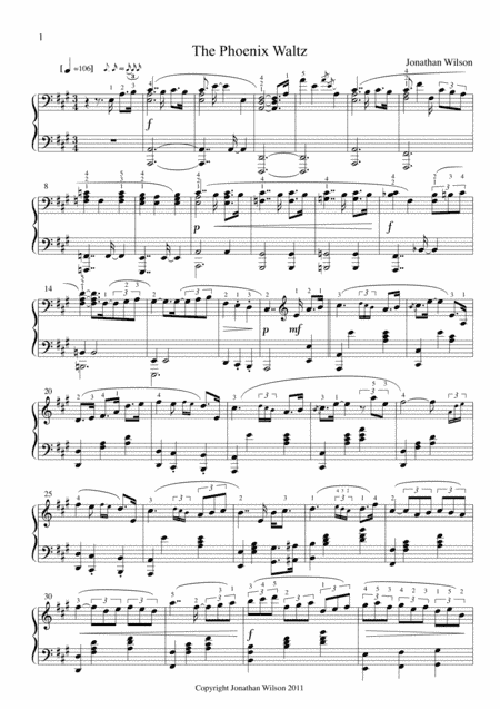 The Phoenix Waltz - Piano Solo