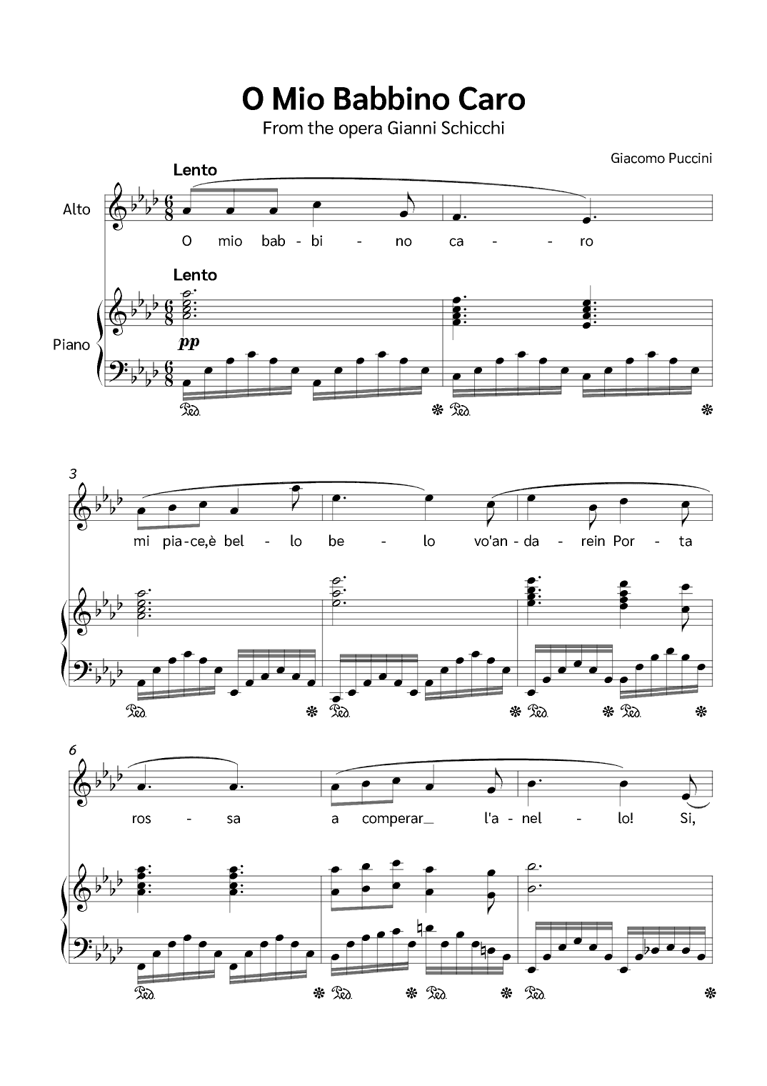 O Mio Babbino Caro (arr. Jackson Spindler)