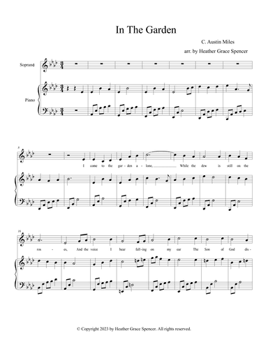 In the Garden (arr. Heather Grace Spencer)