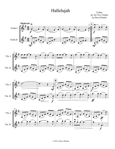 Hallelujah (arr. Dave Prudon)