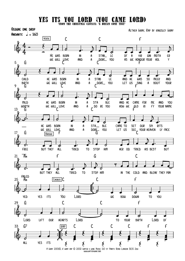 You came Lord (Yes its You Lord)