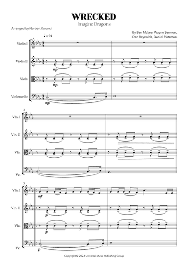 Wrecked (arr. Norbert Kurunci)