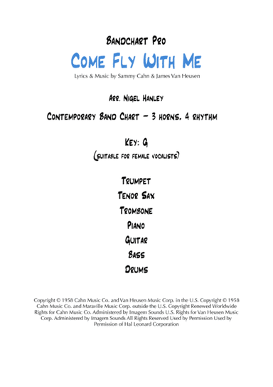 Come Fly With Me (arr. Nigel Hanley)