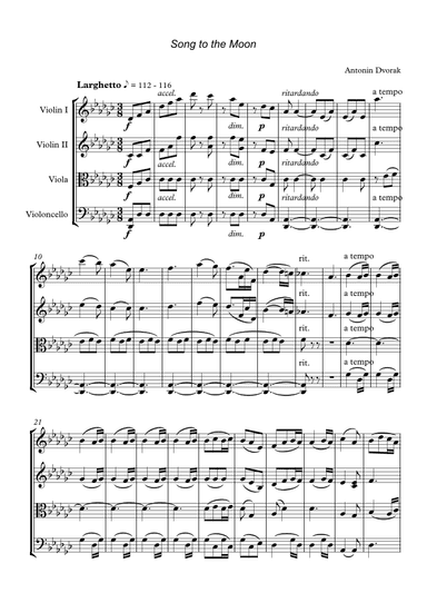 Song to the Moon from opera Rusalka (arr. Jonas)