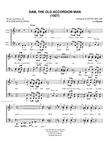 Sam, The Old Accordian Man (arr. Kevin Keller)