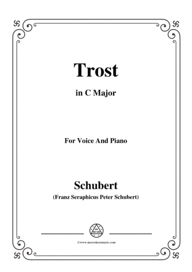 Schubert-Trost,in C Major,for Voice&Piano (arr. MSM)