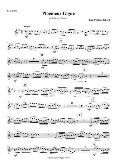 Ploemeur Gigue - Solo Tenor Part