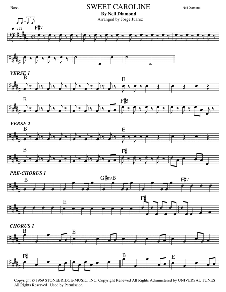 Sweet Caroline (arr. Jorge Juárez)