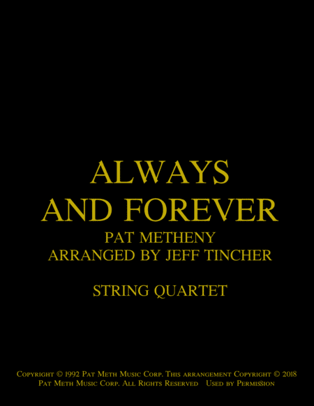 Always And Forever (arr. Jeff Tincher)