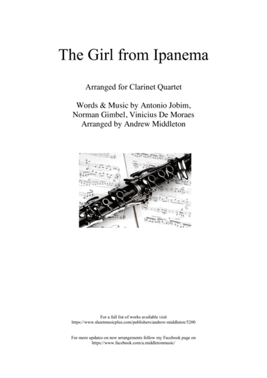 The Girl From Ipanema (garôta De Ipanema) (arr. Andrew Middleton)