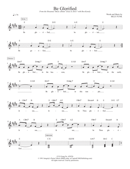 Be Glorified (arr. TraviSongs)
