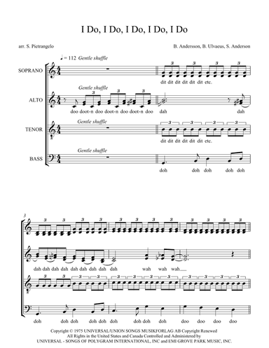 I Do I Do I Do I Do (arr. Scott Pietrangelo)