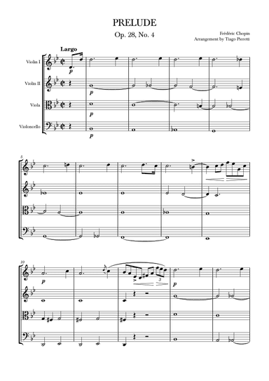 Prelude in E Minor, Op. 28, No. 4 (arr. Tiago Pieretti de Oliveira)