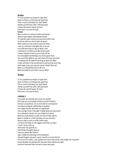 Diss to my ex-girlfriend