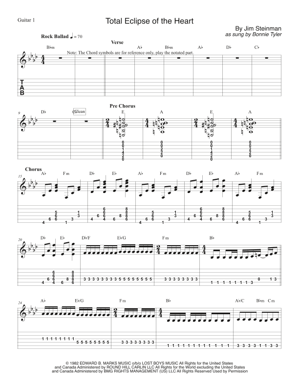 Total Eclipse Of The Heart (arr. Mark McCarron)