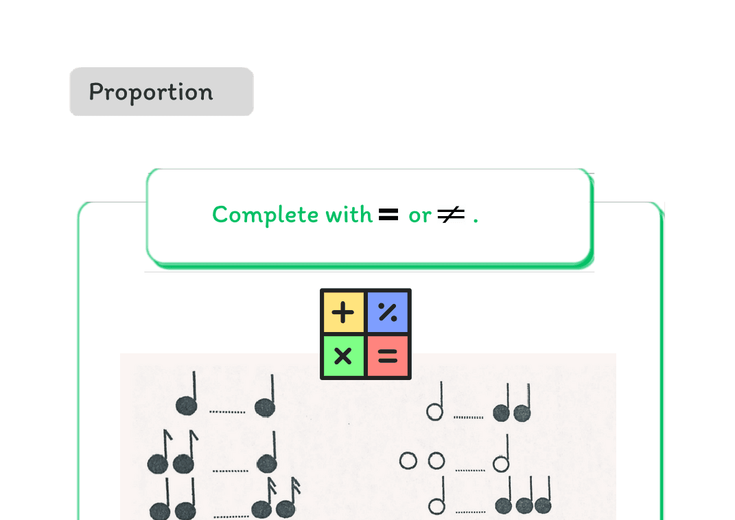 Musical Theory for Kids - Proportion Notes Duration  2
