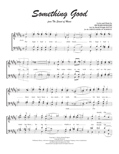Something Good (arr. David Wright)