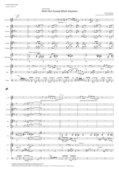 Don't Get Around Much Anymore - Score Only (arr. Popnroll.76)