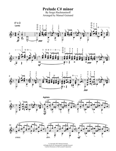 Prelude in C# minor Op. 3 Nº 2 (arr. Manuel Guinand)