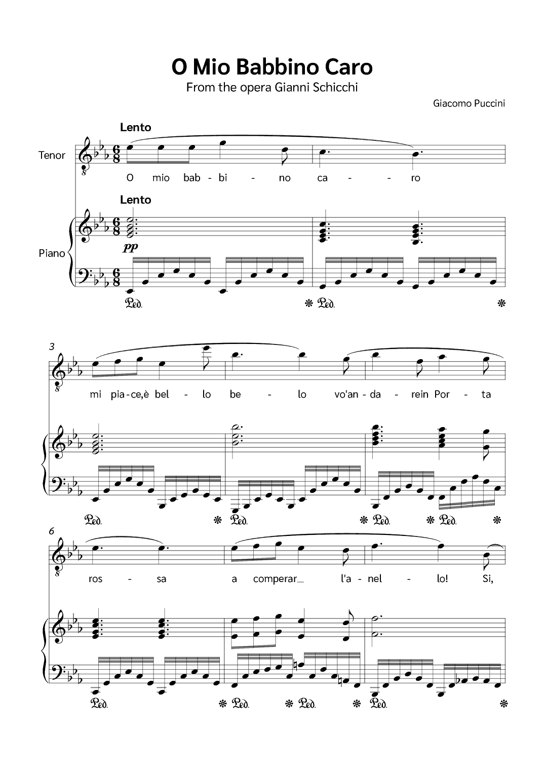 O Mio Babbino Caro (arr. Jackson Spindler)