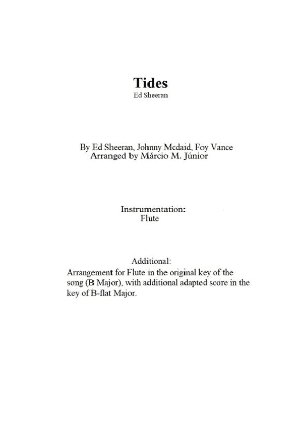Tides (arr. Márcio Moreira Júnior)
