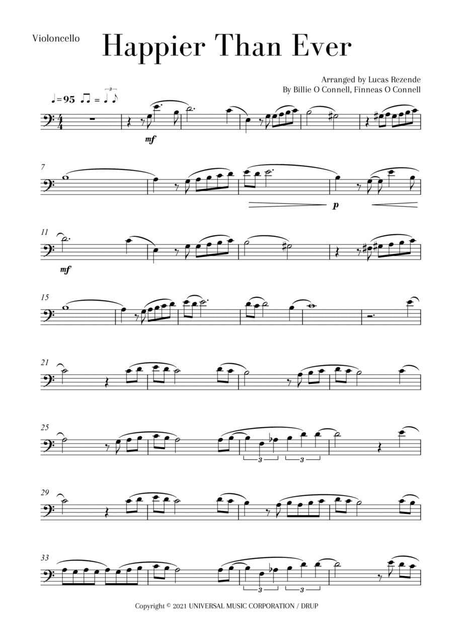 Happier Than Ever (arr. Lucas Rezende)
