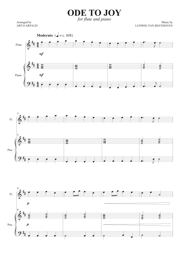 Ode to Joy (arr. Art.o Artaud)