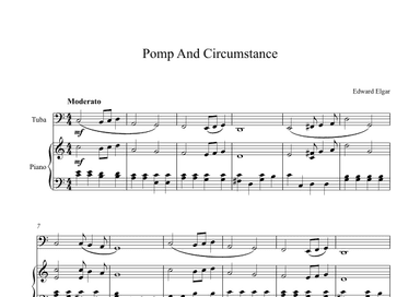 Pomp And Circumstance - Edward Elgar (Tuba + Piano) (arr. Digital Book Music)