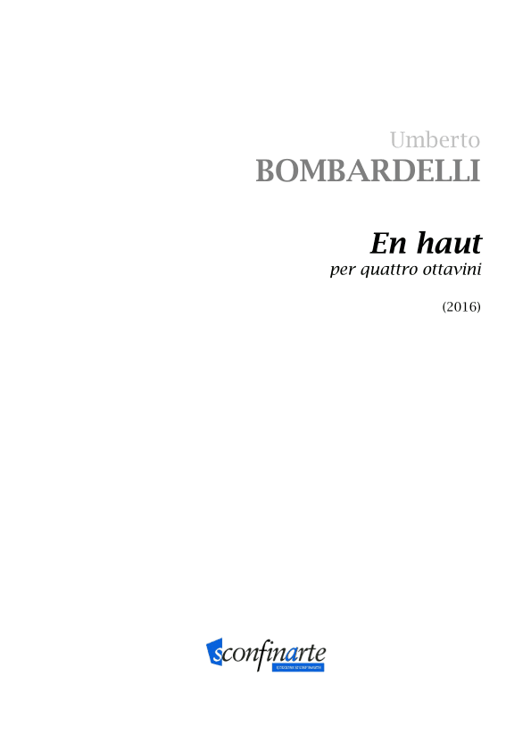 Umberto Bombardelli: EN HAUT (ES 951)