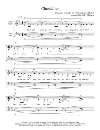 Chandelier (arr. Emily Moriarty)
