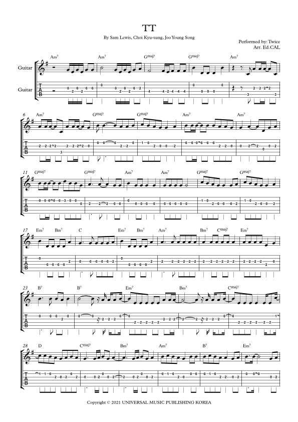 Tt (arr. Arr. Ed.CAL)