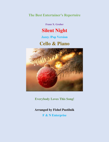 Piano Background for "Silent Night"-Cello and Piano (arr. Fishel Pustilnik)