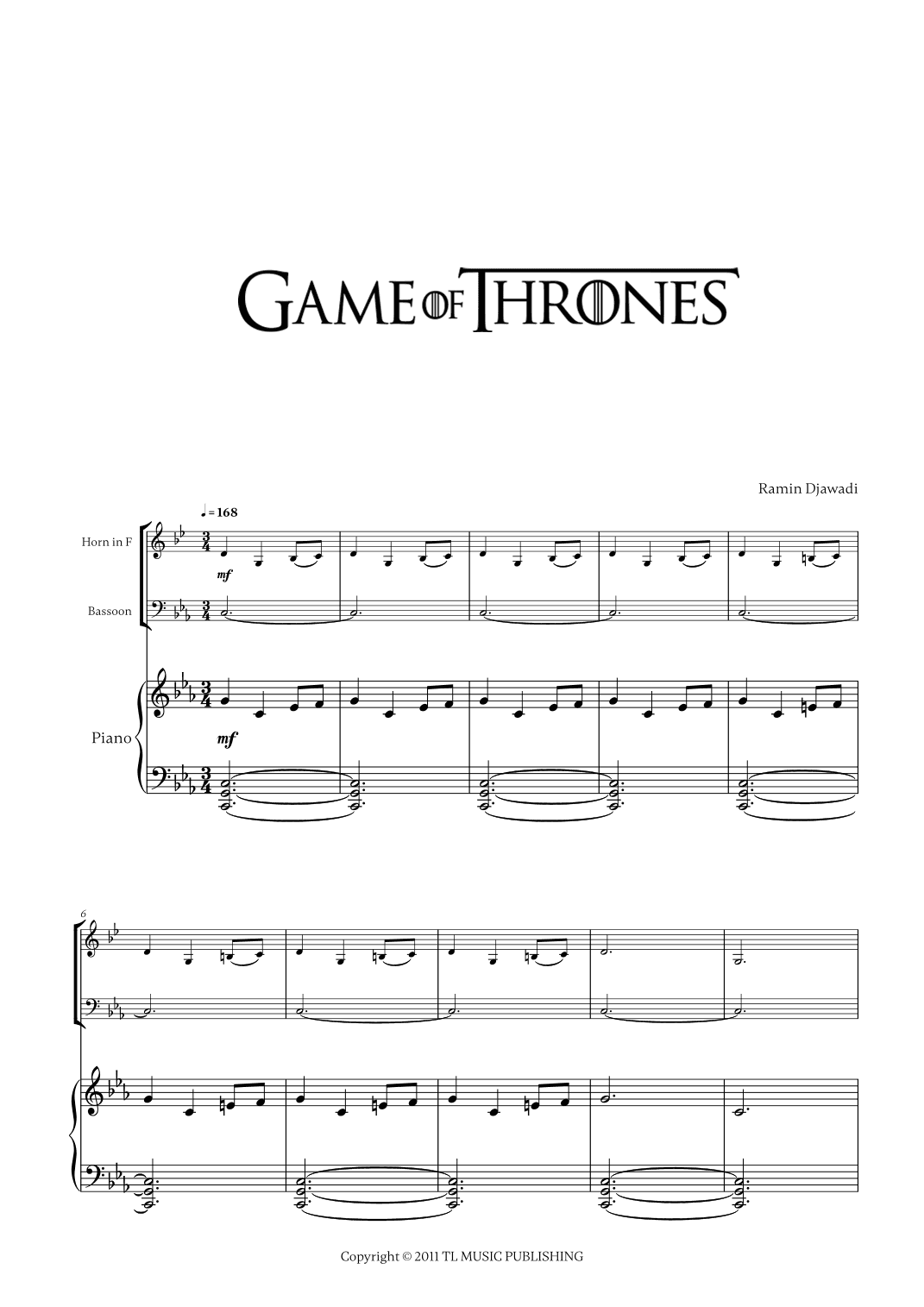Game Of Thrones (arr. Cadenza Editions)