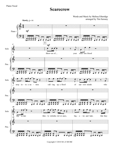 Scarecrow (arr. Tim Sarsany)
