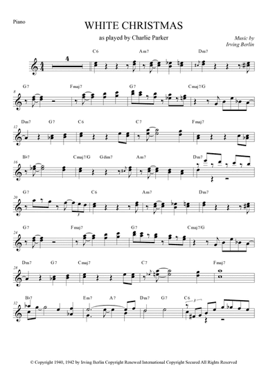 White Christmas (arr. The Sheet Music Library)