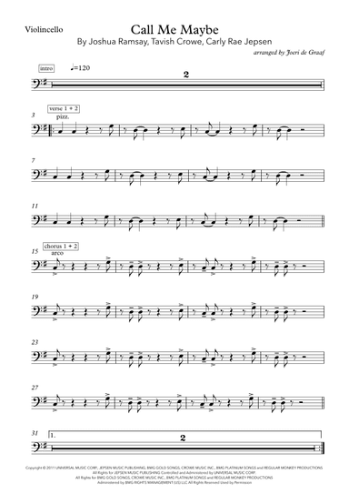 Call Me Maybe (arr. Joeri de Graaf)