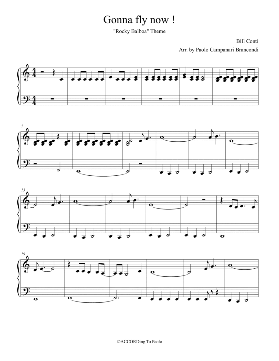 Gonna Fly Now (arr. Paolo Campanari Brancondi)