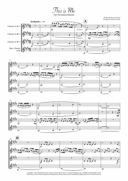 This Is Me (arr. Robert Newth)