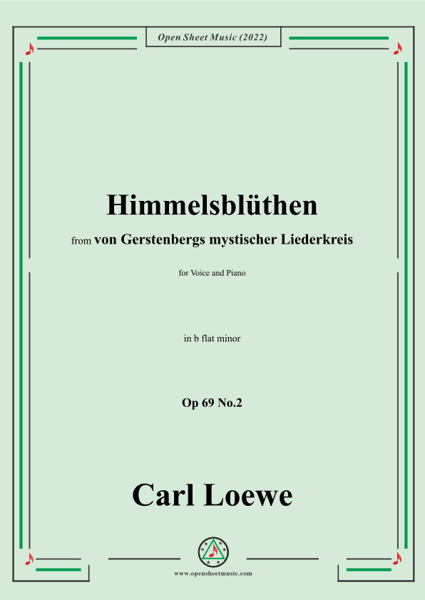 Loewe-Himmelsblüthen,Op 69 No.2,in b flat minor (arr. OSM Press)