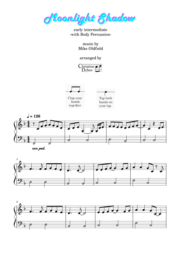 Moonlight Shadow (arr. Christine Dybov)