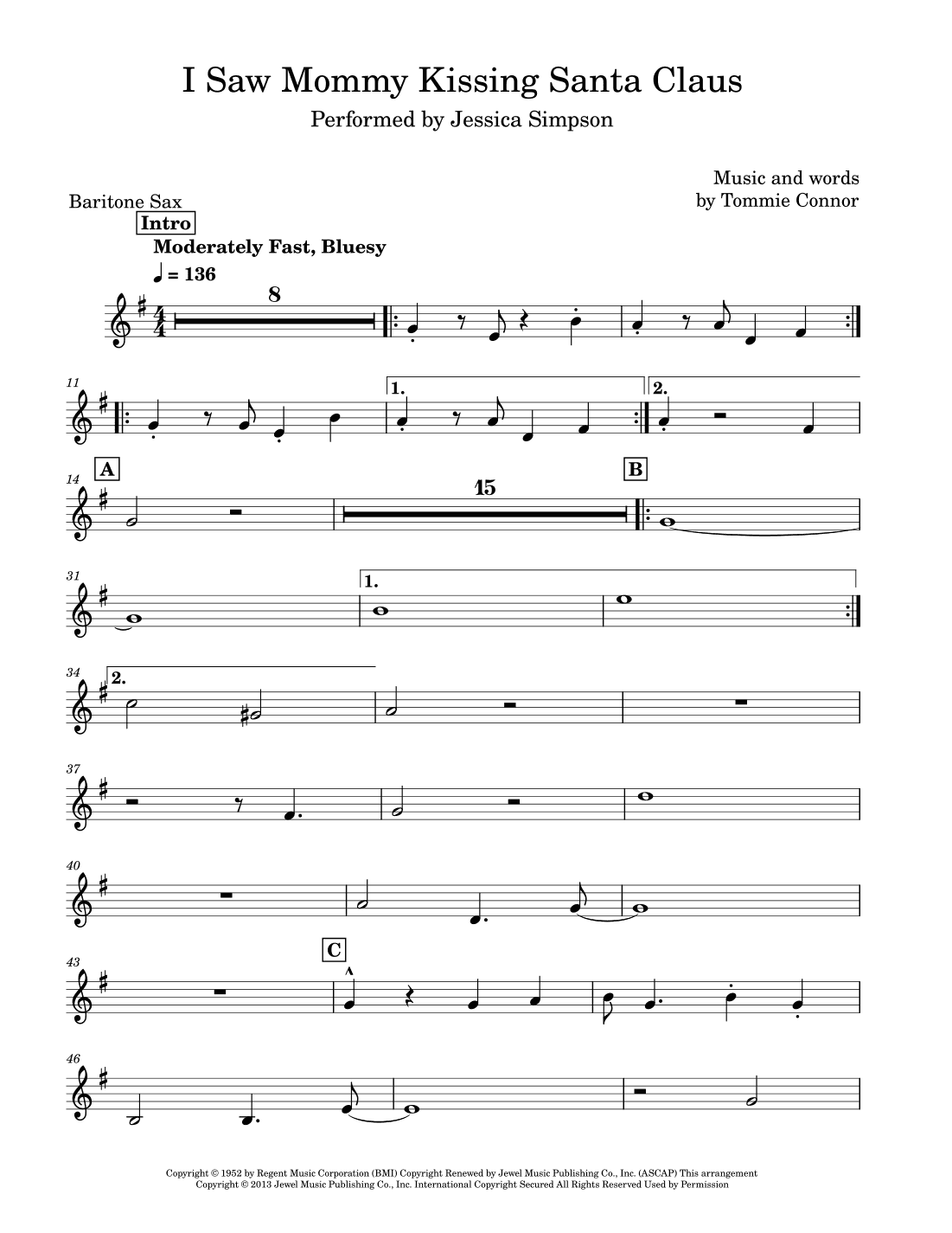 I Saw Mommy Kissing Santa Claus (arr. David Lartey)
